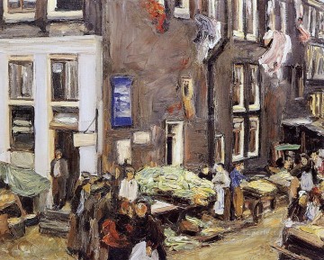 マックス・リーバーマン Painting - アムステルダムのユダヤ人街 1905 年 マックス・リーバーマン ドイツ印象派